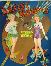 VINTAGE 1945 ARTISTS MODELS PAPER DOLLS  ORIG SIZE UNCUT REPOR READ ALL