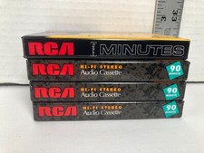 RCA RC90 Minute Cassette Tapes Lot of 4 Unused Sealed Type 1 HiFi Normal Bias