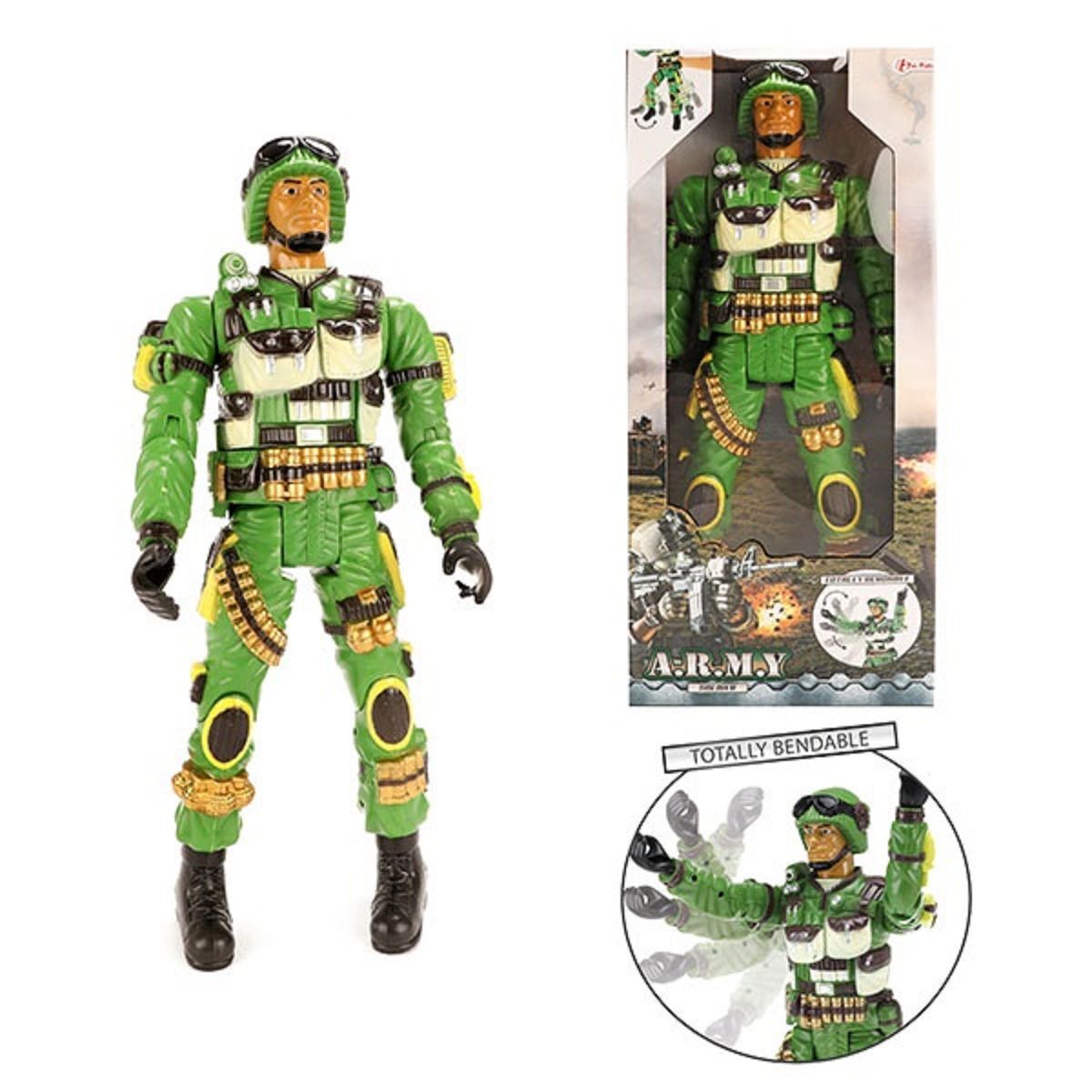 Army Military Soldier Movable Game Figure 47 Cm Toi-Toys 15854a 