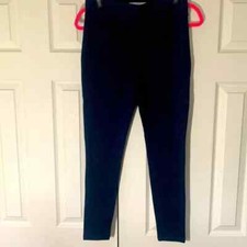 Ann Taylor Loft Ponte Leggings Navy w/ Microdots Size Small