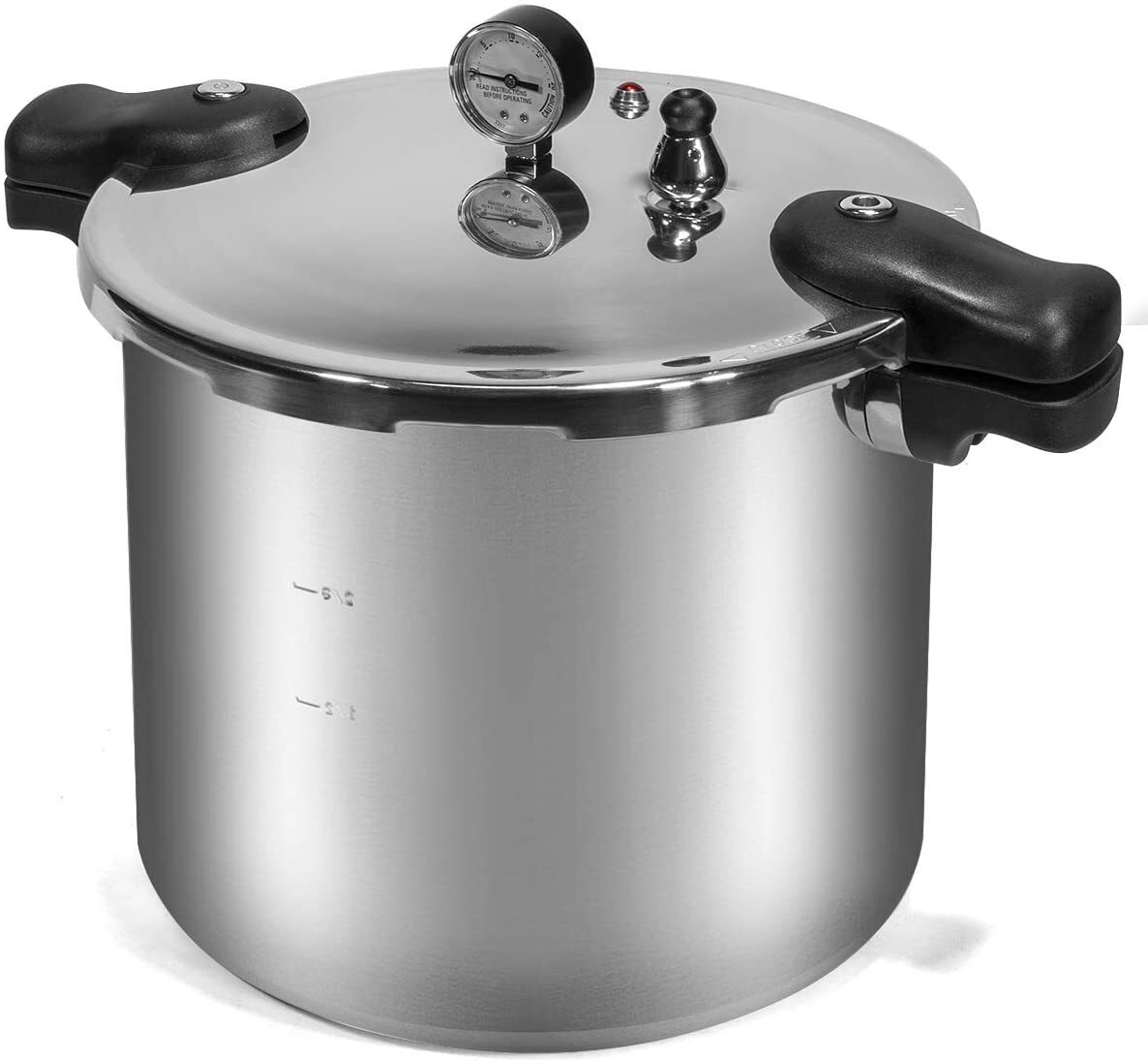 Pressure Cooker 22-quart Capacity, Polished Aluminum