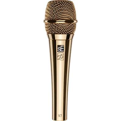 sE Electronics V7 25th Anniversary Supercardioid Dynamic Microphone, Gold