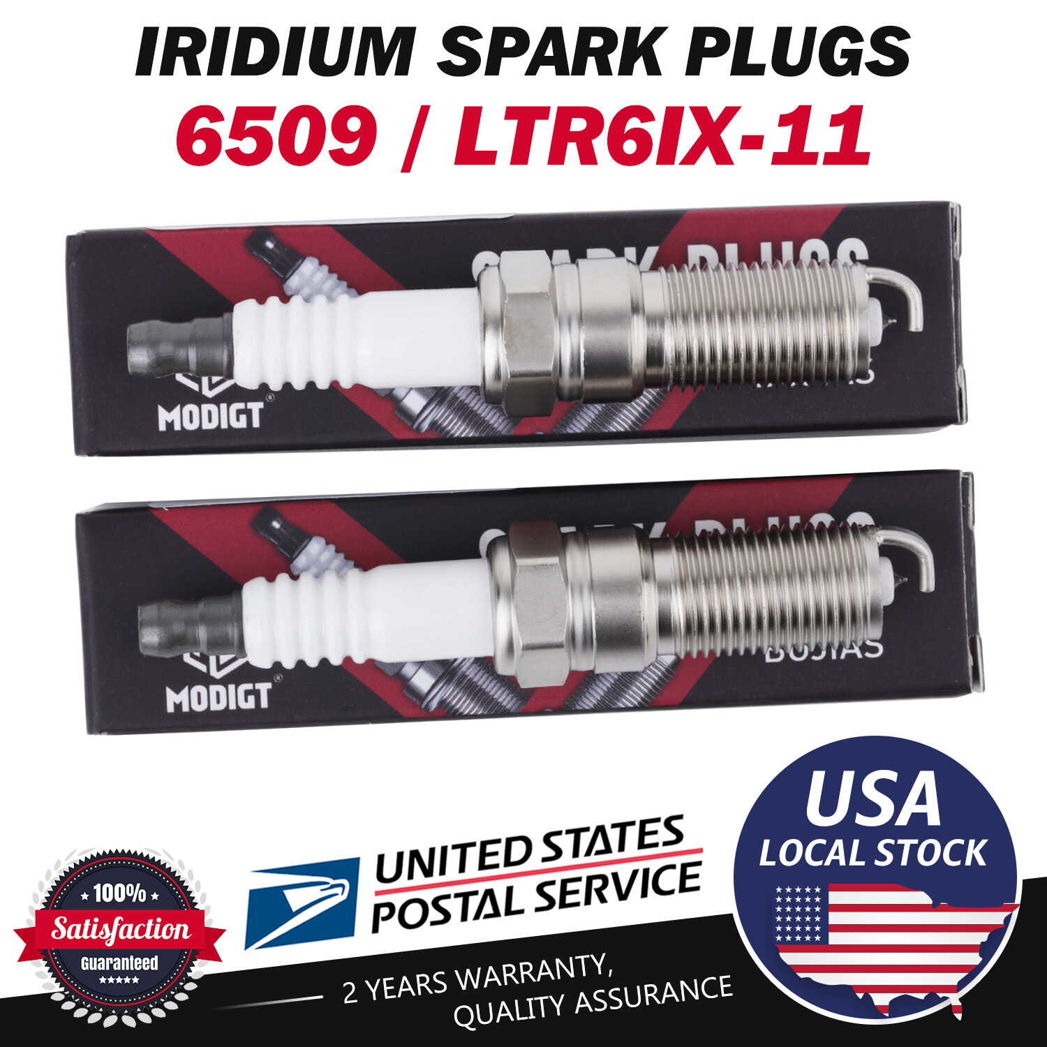 OEM 6 Pack Fit NGK Iridium IX Spark Plugs 6509 LTR6IX-11 For 11-15 Ford Mustang