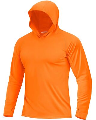 Men's UPF 50+ Sun Protection Hoodie Shirts Long Sleeve Fishing Shirts Outdoor