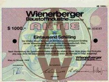 Wienerberger przemysł materiałów budowlanych fabryka cegieł 1989 Wiedeń Creditanstalt Traiskirchen