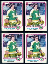 1981 OPC O PEE CHEE 159 Don Beaupre Rookie 4 Card Lot NM-MINT North Stars 