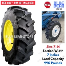 Farm Tractor Tire 7.00-14 Replace for Kubota John Deere 750 870 New Holland 1320