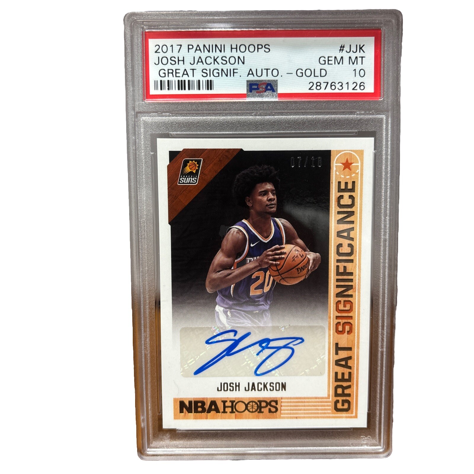 2017-18 Panini NBA Hoops - Great SIGnificance 07/10 #GS-JJK Josh Jackson