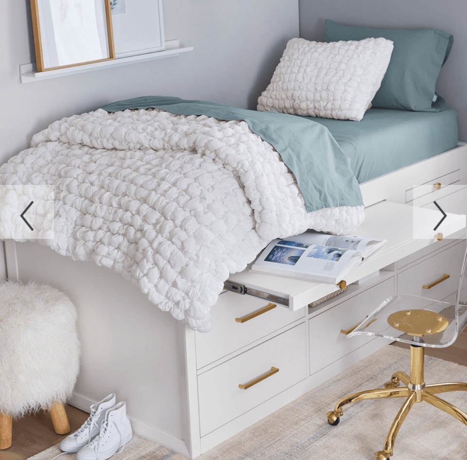 Pottery Barn Teen Marshmallow Jersey Quilt and ShamTwin eBay