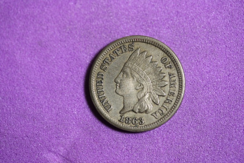 Estate Find 1863- Indian Head Cent!!  #K17259
