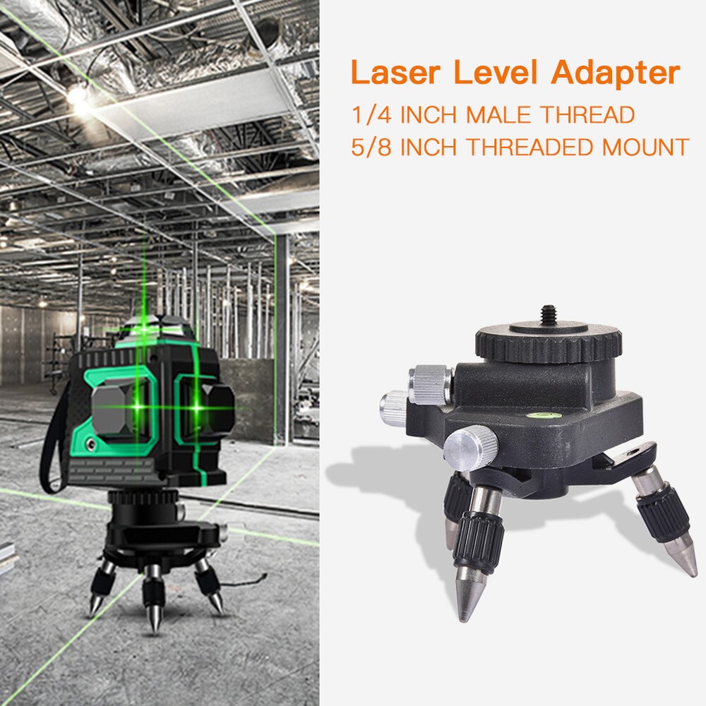 Laser Level Adapter Metal 360 Rotating Base for Laser Level Tripod Connector Hot