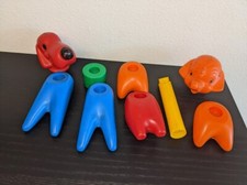 Vintage Tupperware Tupper Toys Zoo-it-Yourself Animal Misc Pieces Lot of 9