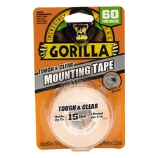 Gorilla Double Sided 1 in. W X 60 in. L Mounting Tape Clear