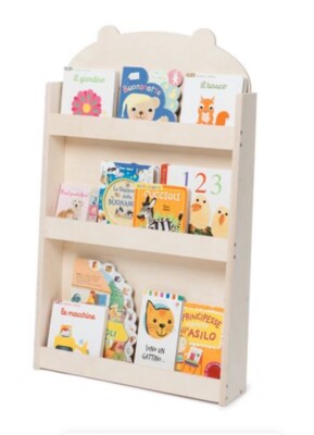 Children Bookshelf Kids Book Shelves Storage Wooden Case Rack Organizer 3-Tier