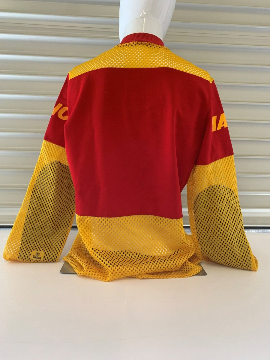 Maillot Vintage Viking Maico Jaune Rouge - Mesh Supercross Moto-X MX Racing