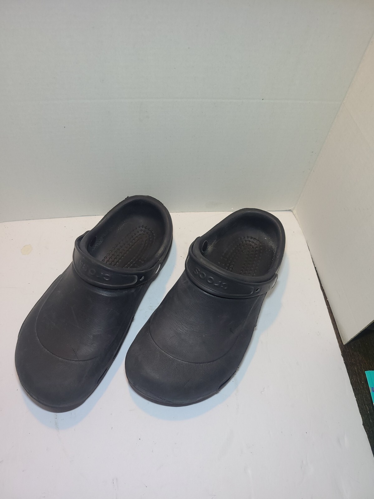 Crocs Iconic Bistro Hospital Medical Work Clogs Black… Gem