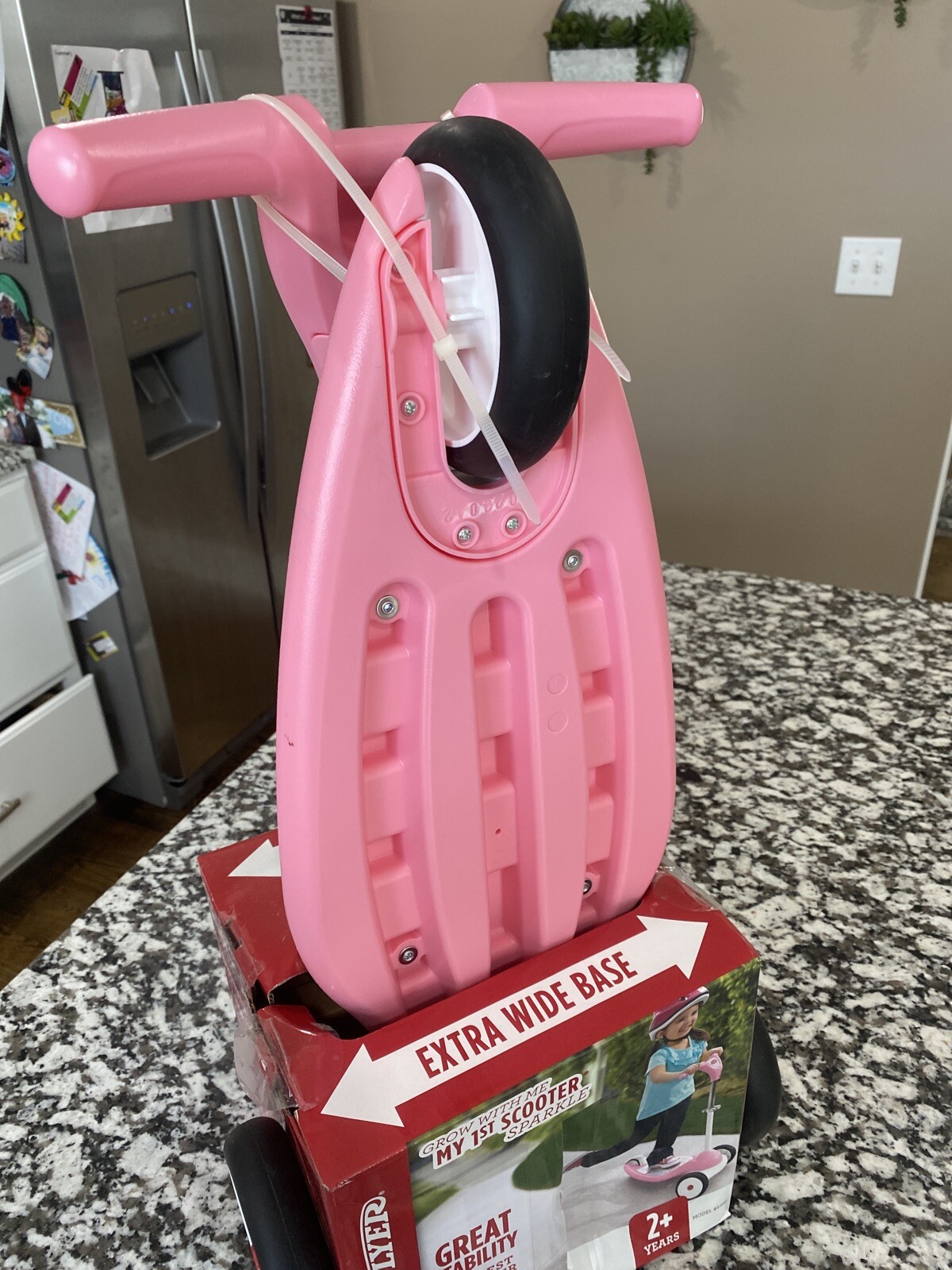 radio flyer grow with me my 1st scooter sparkle pink
