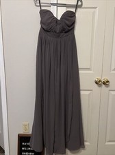 Jenny Yoo Dress Color-Gray Size-10