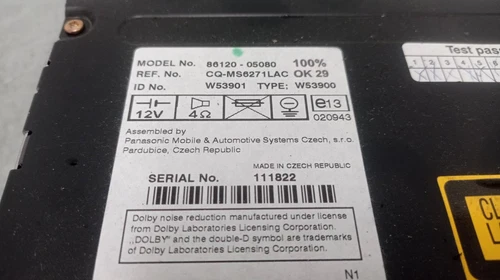 8612005080 Sistema Audio/Radio Cd para TOYOTA AVENSIS BERLINA (T25) 2004 183392 - Imagen 3 de 8