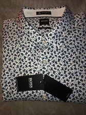 Hugo Boss Ronni 53 Long Sleeve Slim Fit Shirt xL Flower