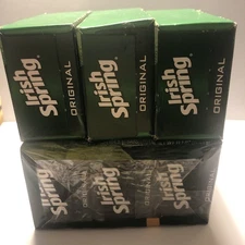 Irish Spring Original Deodorant Bar Soap 3.7 Oz No Flax Oil ? NOS New Qty 6 NIB