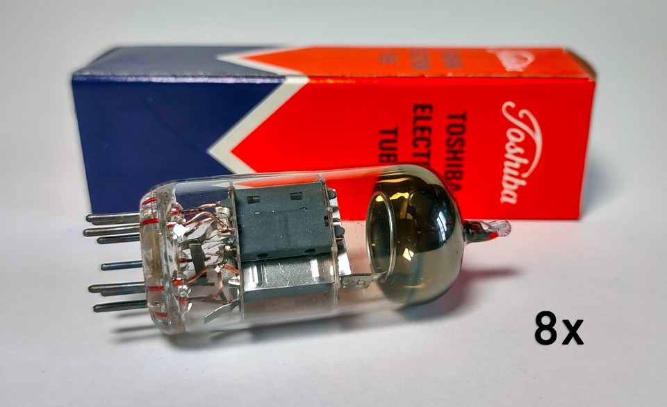 8x ECF82 6U8 Toshiba Tubes Valvole Röhren - New in box - Mint NOS Audio ...