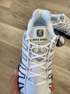 Nike Shox TL 'Metallic Silver Black' HQ4049-001 Women's Size 9.5