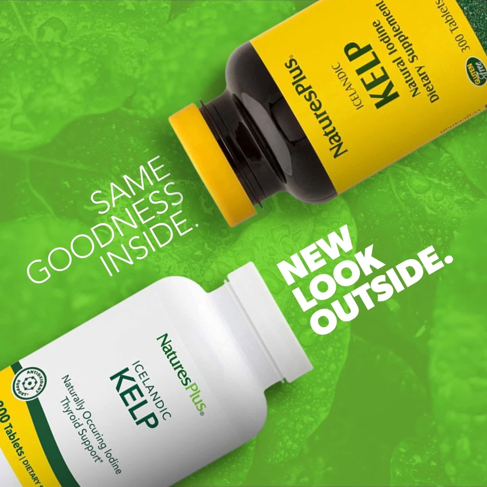 Algas IcelAndic - 150 mcg de yodo; 150 mg de algas - 300 comprimidos vegetarianos - Natura... Foto 2 de 4