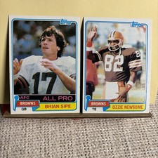 1981 Topps - Ozzie Newsome #435-#350 Brian Sipe - Cleveland Browns