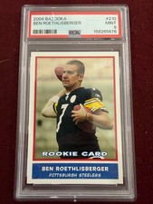 Ben Roethlisberger 2004 Topps Bazooka Rookie Card RC PSA 9 Mint Steelers. rookie card picture