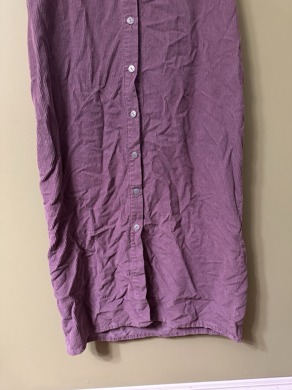 Better Than Basic Lavender Corduroy Button Front … - image 3