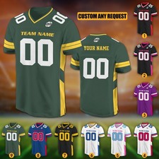 Custom Football Jersey Team Name Number, Game Day Gift for Fans