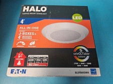 New Eaton Halo Bld4089swh 4 8w Led Surface Mount 27-5k 802lm Down Light White