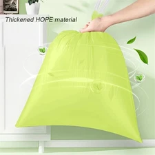 FINAL SALE 100pcs Durable Garbage Bags Sturdy Polyethylene Disposable No Strings