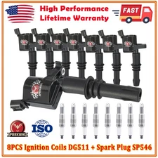 DG511 Ignition Coil + Spark Plug SP546 For Ford F150 Expedition 5.4 V8 2005-2008