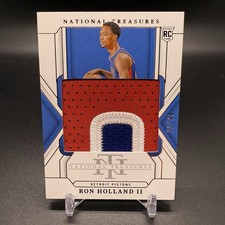 #/49! 🚨2024-25 Panini National Treasures Ron Holland II RC Rookie Patch 154 RPA