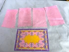 Vtg Playmobil 3019 Fairytale Princess Castle Window Curtains Pink &RUG EXCELLENT
