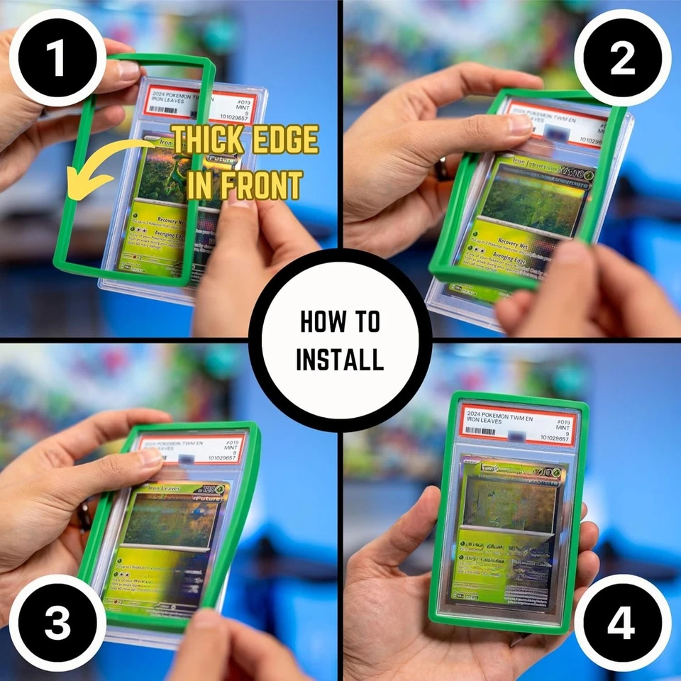 1-50x PSA Slab Protector Silicone Bumper Guard for Standard PSA Graded Cards - image 4 of 4