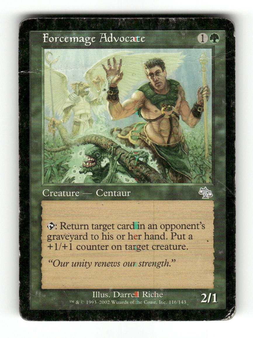 Forcemage Advocate 116 Uncommon Judgment Magic: The Gathering Lightly Played