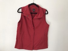 Eileen Fisher Womens Red Cotton Nylon Vest Si...