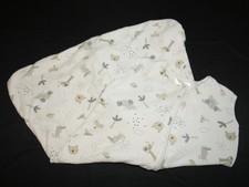 Halo Baby Cotton Sleep Sack Size Small 0-6 Months Elephant Bear Fox Head White