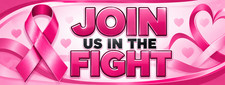 3ft x 8ft  JOIN US IN THE FIGHT  Vinyl Banner-  (CAN BE PERSONALIZED)