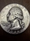 1946-D Washington Quarter  Fine Actual Coin One Great Price