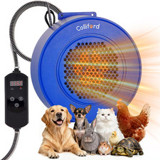 500W Dog House Heater with Thermostat, 24H Timer  Smart 40-115 F Adjustable Pet