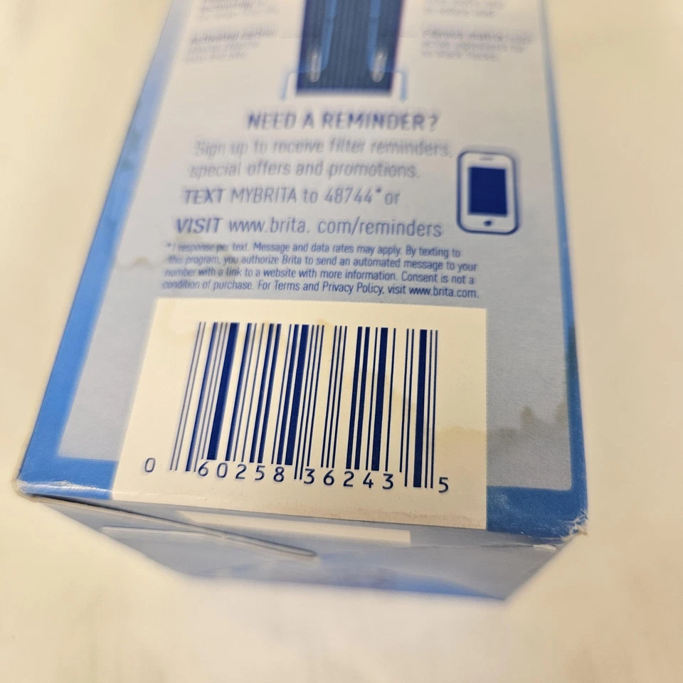 Brita Longlast Water Filter Pitcher Replacement 1 Filter Lead Reduction Blue New - Image 3 of 4