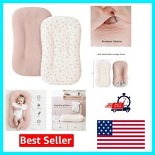 Soft and Breathable Cotton Baby Lounger Covers   Floral Design, Machine Washable