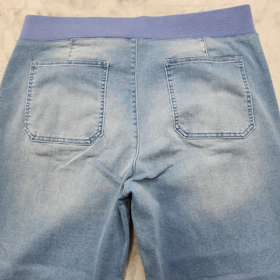 Pantalones de mezclilla para mujer Gloria Vanderbilt 14 azules Ida bolsillos con cremallera elásticos Foto 4 de 4