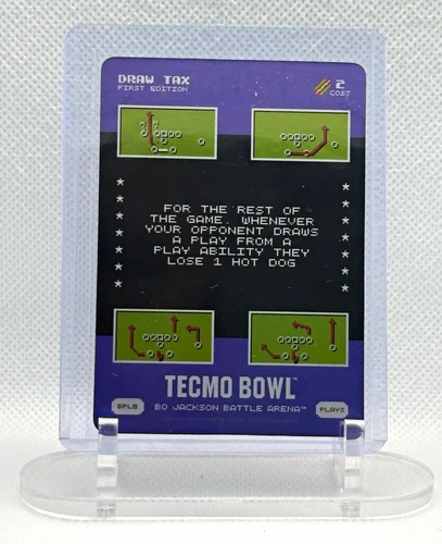 HTH Tecmo Bowl Bo Jackson Draw Tax Card, Bo Jackson Battle Arena 1st Ed