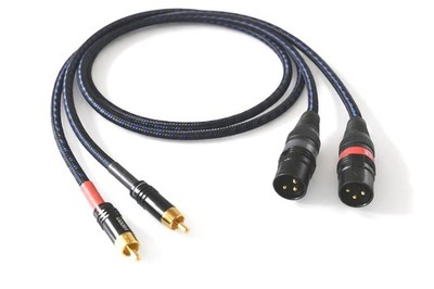 Sommercable -Classique- HighEnd Adapterkabel - Cinch auf XLR-Stecker - Blau