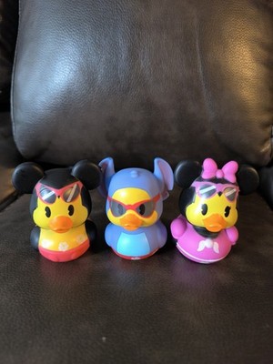 Disney Mickey and Friends Bath Toy Set - Black, Blue, Pink